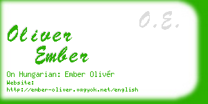 oliver ember business card