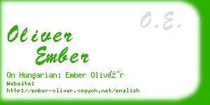 oliver ember business card